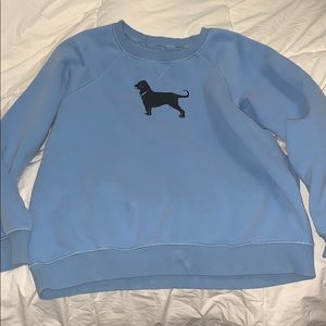 The Black Dog light blue sweatshirt crewneck